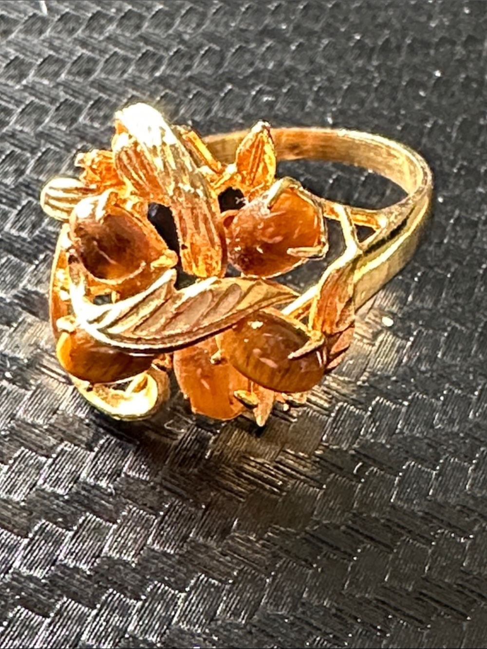Gold-Tone Floral Cluster Ring - Women Jewelry